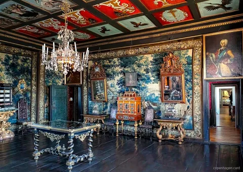 Joies de la Corona Danesa exposades a la Tresoreria del Castell de Rosenborg